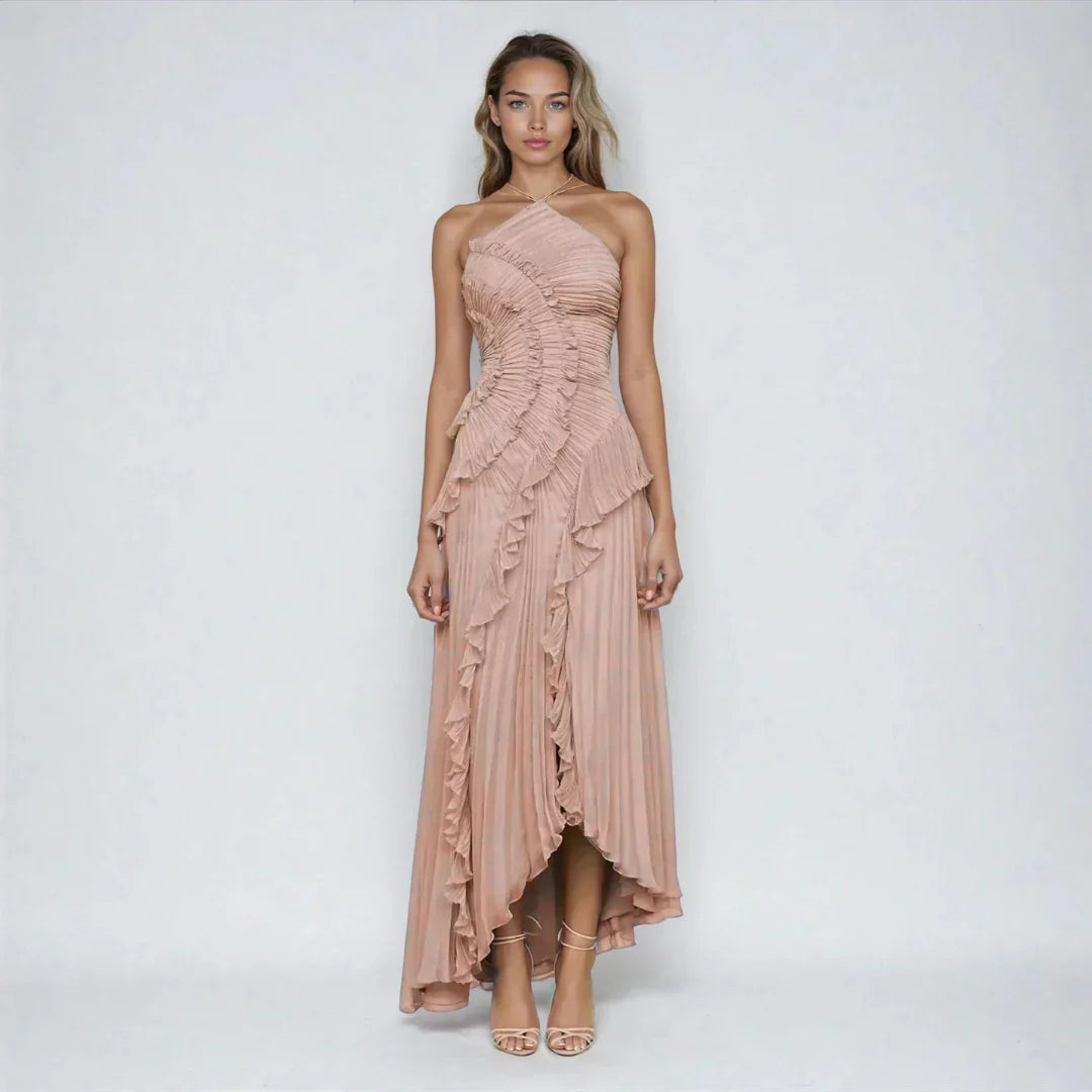 Mireli™ Maxi Dress Kalina with Halter and Ruffles