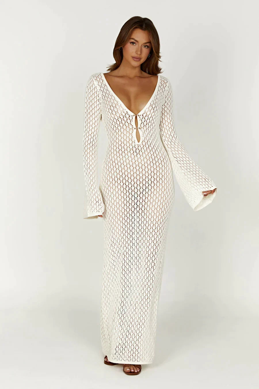 Aneta | Crocheted Maxi Dress Riviera