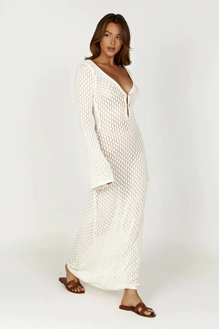 Aneta | Crocheted Maxi Dress Riviera
