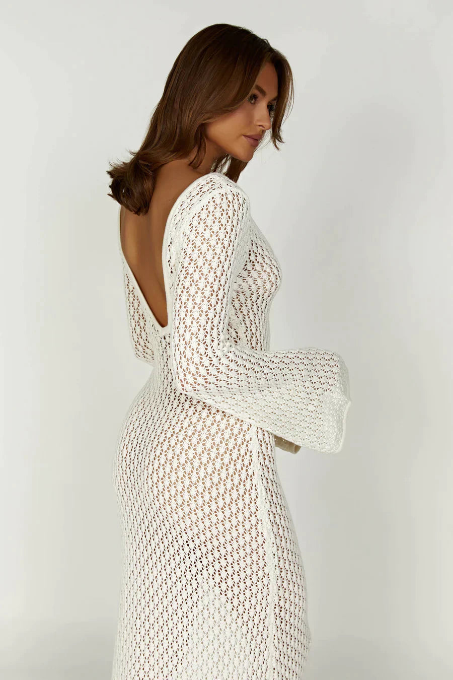 Aneta | Crocheted Maxi Dress Riviera