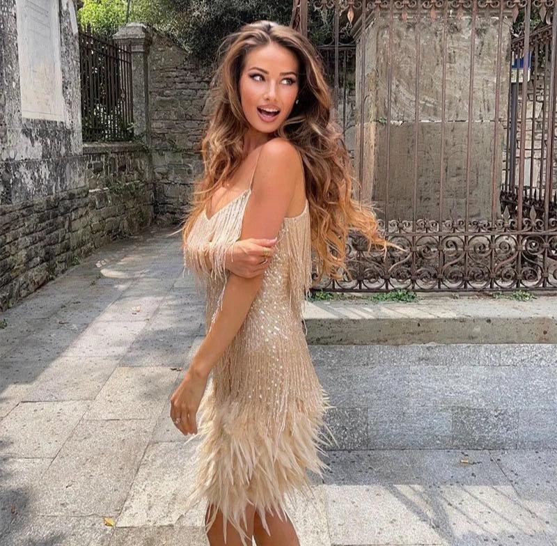 Avenelle™ Feather Dress