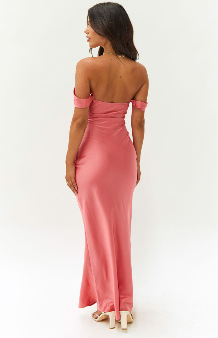 Rosalia™ – Satin Off-Shoulder Dress