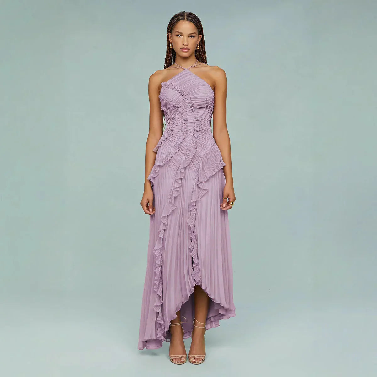 Mireli™ Maxi Dress Kalina with Halter and Ruffles