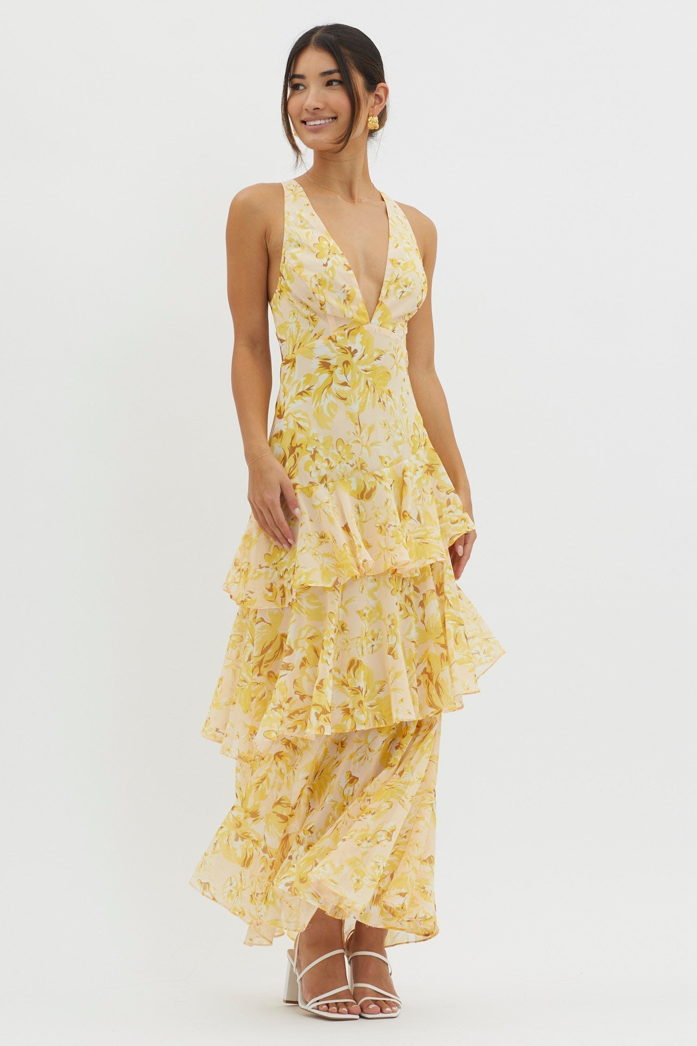Landeline™ Summer Dress with Exposed Shoulders