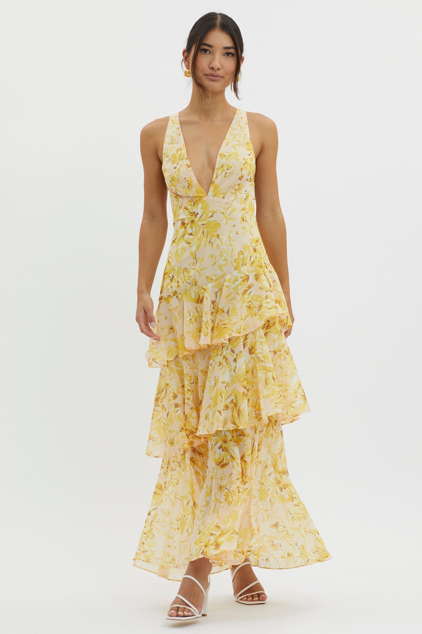 Landeline™ Summer Dress with Exposed Shoulders