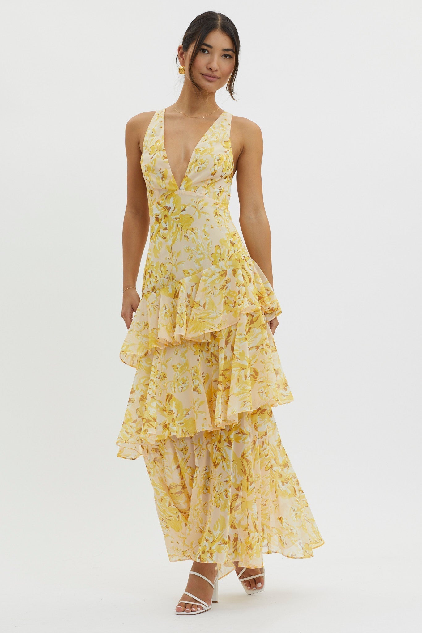 Landeline™ Summer Dress with Exposed Shoulders