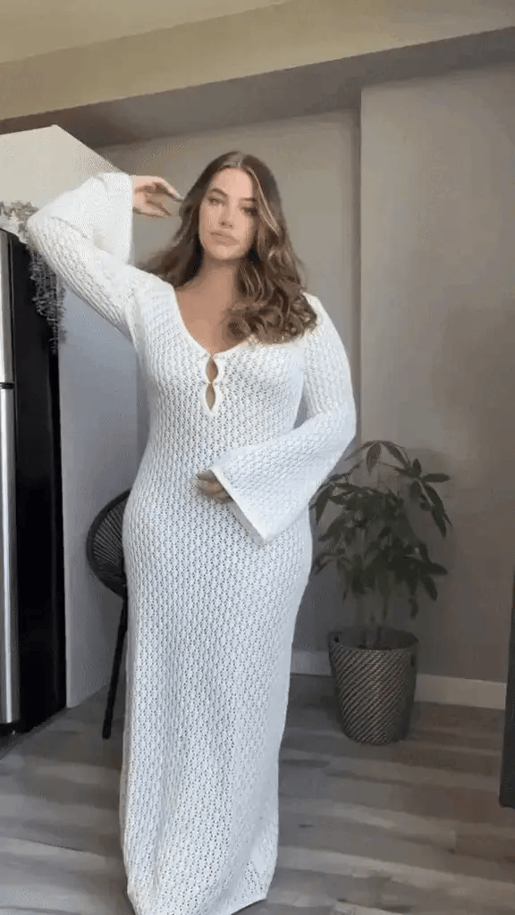 Aneta | Crocheted Maxi Dress Riviera