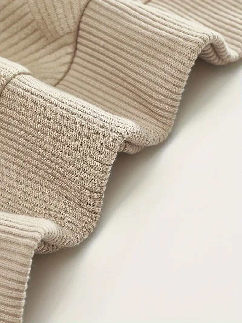 Baldrick - Vintage Pulóver Cipzárral és Geometrikus Mintával