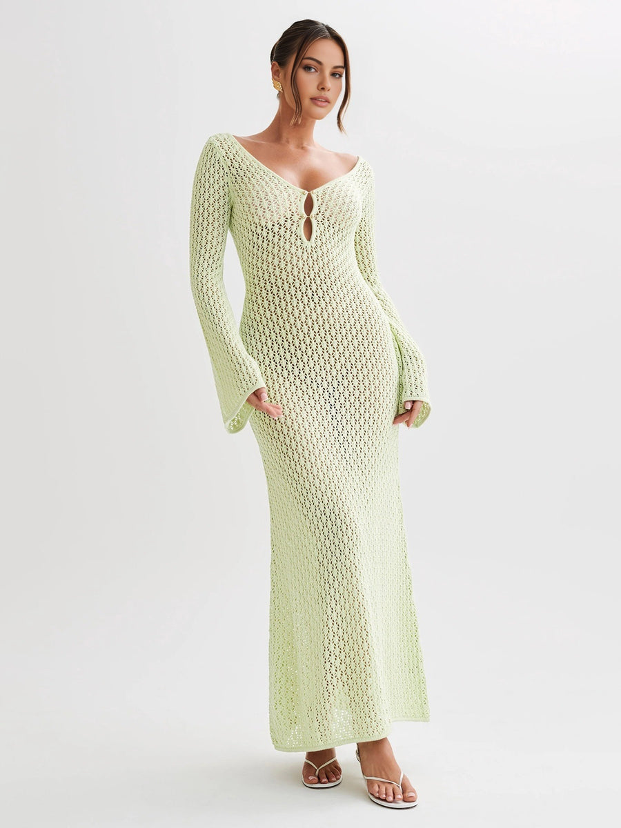 Aneta | Crocheted Maxi Dress Riviera