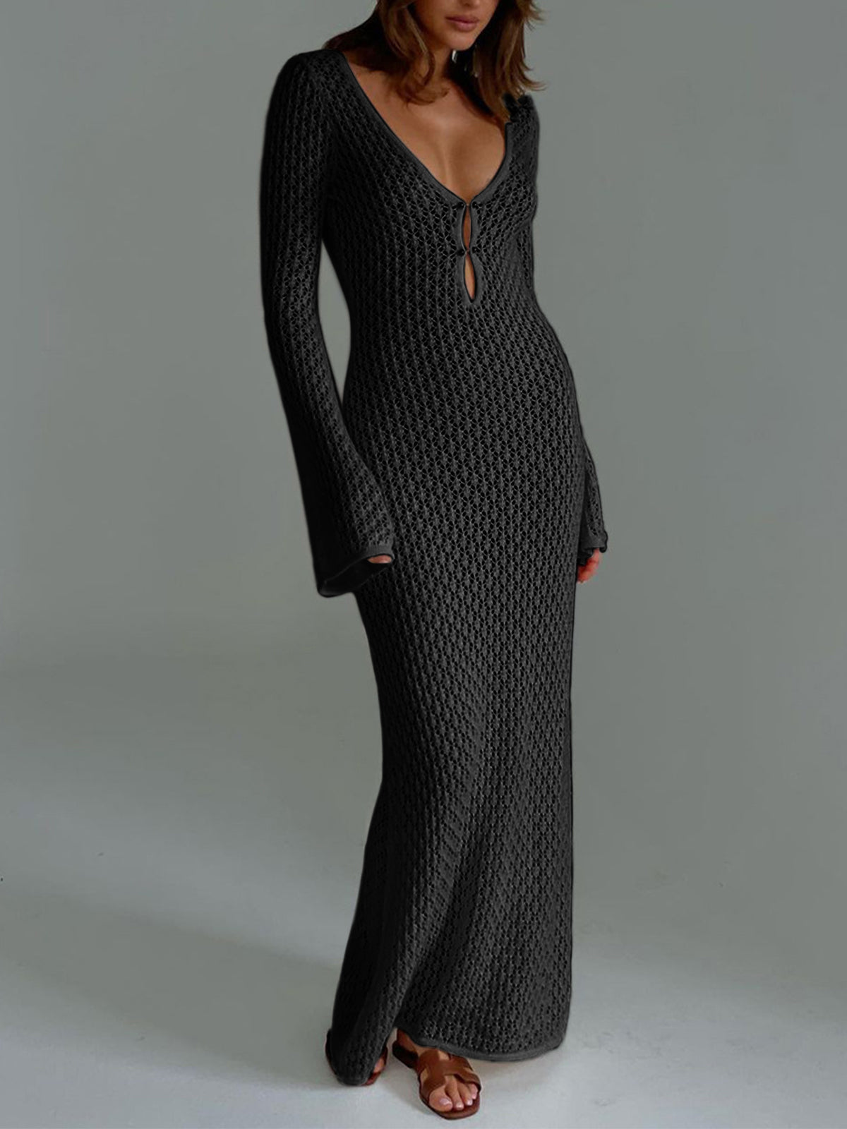 Aneta | Crocheted Maxi Dress Riviera